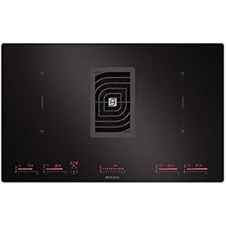 Faber Galileo Plaque à induction avec hotte intégrée Finition verre noir 83 cm