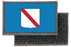AKACHAFACTORY Flag Patch Printed Badge Country Italy Campania