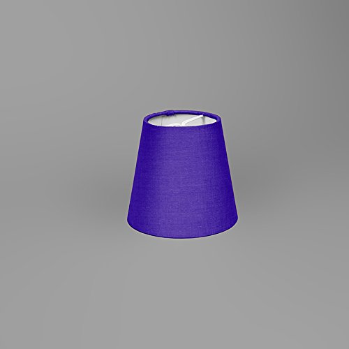 QAZQA Polyester Klemmschirm 12cm rund SC violett , Rund konisch Klemmschirm - 3