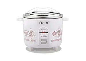 Preethi RC 320 A18 1800 ml Double Pan Rice Cooker, White