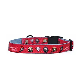 Harry Potter - Friends of Harry Potter Dog Collar - by Mutt of Course (Color - Red) (Small Size)