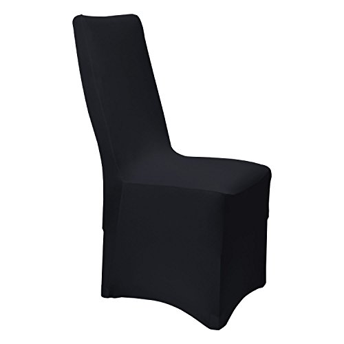 Beautissu® Bankett-Stuhlhusse Leona – 45×90 cm Stretch-Stuhlbezug – elegante Bi-Elastic Husse – ÖKO-TEX – schwarz - 3