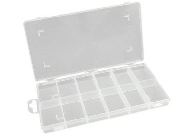 Preisvergleich Produktbild Fixpoint BOX A 4 12 Fächer Plastikleerbox mit 12 Fächer