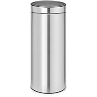 Brabantia Touch Bin Cubo de Basura, 30 Litros, Anti-Huellas, Acero Mate Antihuellas