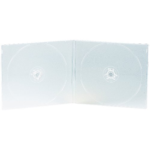 Doppel CD Slim Soft Boxen im 50er-Set, 7 mm, transparent - 2