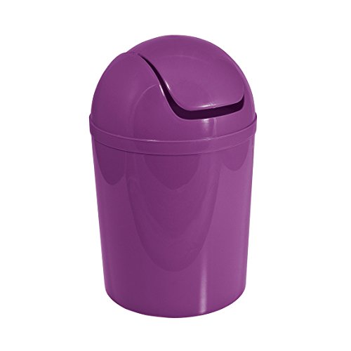 frandis p356017 Abfalleimer mit Kugel Kunststoff aubergine Ø 19 x 31 cm