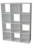Alsapan Compo 4 x 3 Cube Unit with Melamine, 122.8 x 92.1 x 29.5 cm, White Finish (Kitchen &amp; Home)
