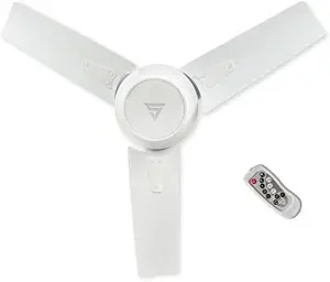 Superfan Super Q 5 star rated high flow energy efficient 900 mm (36 inches) BLDC ceiling fan with remote (Pearl White)