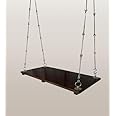 Jairi Traders, 3Seater Wooden Garden Swing/Playing Jhula (with Stainless Accessories) 5x2 Feet Weight Capacity 400 Kgs