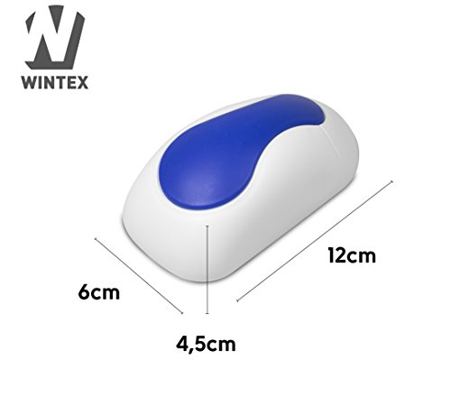 WINTEX Tafelwischer in weiß/blau zur Trockenreinigung für Whiteboards, Flipcharts, Magnettafeln, Planungstafeln und Kreidetafeln | mit 2 Jahren Zufriedenheitsgarantie | Magnetischer Wischer - 3