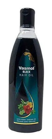 Vasmol Hair Oil - Black, 200ml Bottle