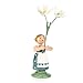 Produktbild Blumenmädchen mit Sternmiere, Figur aus Holz, 11 cm, von DREGENO SEIFFEN – Original erzgebirgische Handarbeit, stimmungsvolle Dekoration