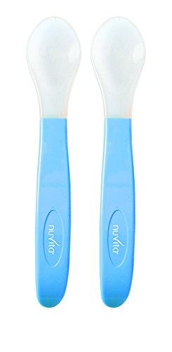 Nuvita silicone spoons (Blue)