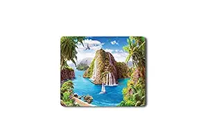 Beautiful Scenery Nature Mouse Pad |Design Rubber Base Matte Finish Designer Mouse Pad for Office Boys, Girls and Kids|Mouse Pad for Wireless Mouse|Anti-Skid Rectangular Mouse pad(9x7 Inches)