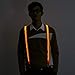 Produktbild OMOUP Hosenträger für men LED Light Up Suspender Y Zurück Verstellbare Hosenträger Starke Metall Clips Herren Hosenträger for Concerts Rave Festivals Bars Clubs Halloween Costume Parties Gifts(Orange)