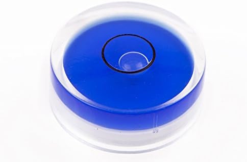 Blue Circular Level Spirit Level with 25 mm Diameter, 10 mm Height Made of sturdy plastic
