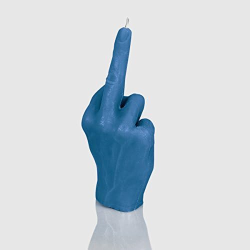 Designer Candle Fck 21 cm x 9 cm Candle Gift Table Decoration in Blue