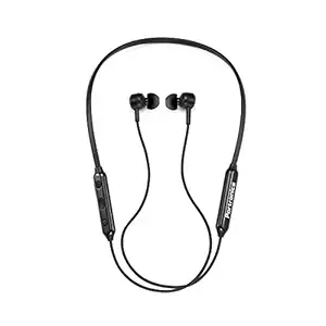 Portronics Harmonics One POR-1119 Wireless Bluetooth 5.0 Sports Headset with High Bass, Powerful Audio Drivers Comfort Fit, Supreme Sound, Built-in Mic for Calls, All Android & iOS Devices, Black