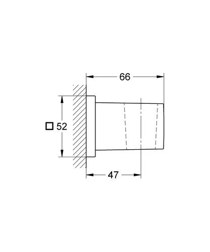 GROHE Euphoria Cube Wandbrausehalter passend zu Eurocube Armaturen 27693000 - 5
