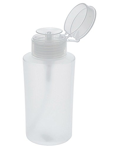 Pump Dispenser zum dosierten Auftragen von Nagellackentferner, Reiniger, Cleaner Pumpflasche, Kosmetex Pumpspender, 220 ml, 2 Stück - 3
