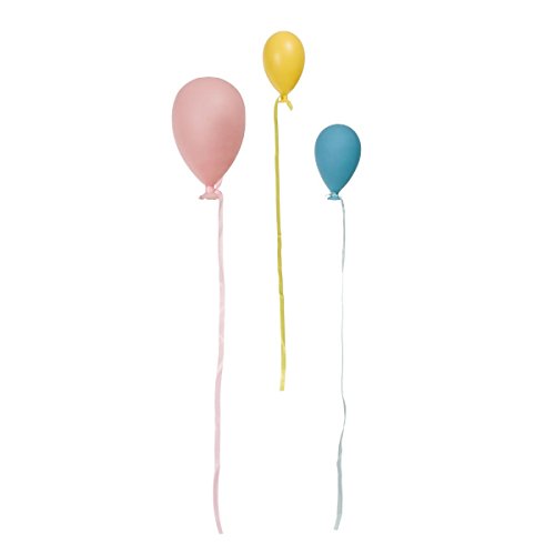 Dekohänger Luftballons aus Glas 3-teiliges Set pastellfarben