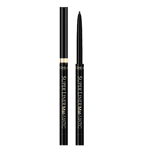L’Oréal Paris Super Liner Mat Matic, Ultra Black – präziser Eyeliner mit speziell angereicherten Mikro-Gel Pigmenten – wasserfest & bis zu 12h Halt! – für ein intensives, mattes Finish, 1er Pack - 2