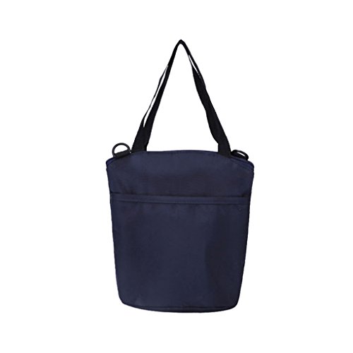 Mummy Insulation Tote Bag Picnic Lunch Bag Insulated Cooler Travel Zipper Organizer Shoulder Bags Thermal Insulation Baby Feeding Bottle Bag,Navy