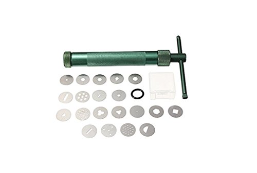 FamilyMall(TM)Keramik Ton Clay Extruder Pistole Skulptur Werkzeug Kunchen Sugarcraft + 19 Disc