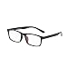 Vast Full Rim Rectangular Unisex Spectacle Frame( 8017_C1_Black_Clear_Arc|55) RS.595.00