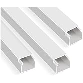 Odta 4 Metre (12x12mm) Kendinden Yapışkanlı Kablo Kanalı | 4m (10 Adet x 40cm) Kablo Gizleyici