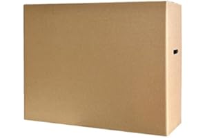 BOXES2GO Double Wall Cardboard TV box for Moving House, Packing, Storing, Shipping (24" up to 50")