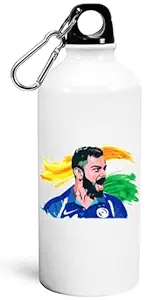 AR Virat Kohli Bottle | Cricketer Kohli Water Bottle For Men, Kids, Women, Boys, Girls | Customize Gifts For Cricket Lover (750 ML)