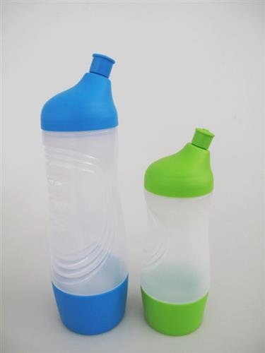 TUPPERWARE Sportfreund Sportflasche Trinkflasche 750 ml blau + 415 ml grün 10056 - 2