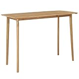 Resistente a la intemperie vidaXL Madera Maciza Mesa de Bar Alta Acacia 150x70x105 cm Buffet Cómoda Casa