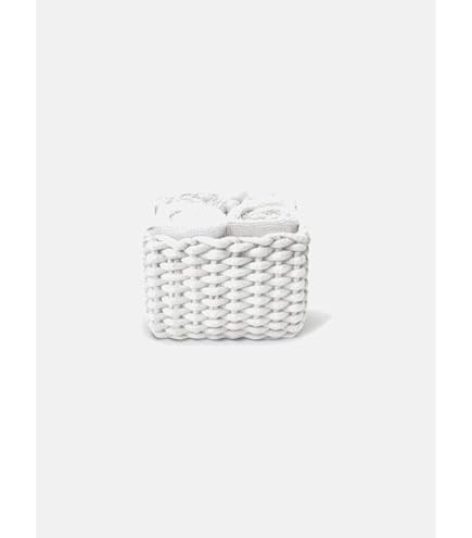 Daunex Set Regalo 4 Lavette In Cotone 100% Con Cestino In Maglia – 9 Colori Disponibili - 4