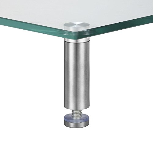 VonHaus Gebogener Ständer aus Glas für Computer, Laptops & TV – 56 x 24cm - 6