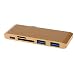 Produktbild Homyl Typ-C zu USB 3.0 UDB-Hub Datenhub Konverter 1x USB 3.1 Port 2x USB 3.0 Anschlüsse 2x Speicherkarten Einschub für MacBook Pro (2016) - Gold