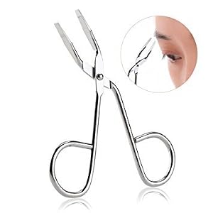 B-Black ® Bella Stainless Steel Scissors Shaped Clip Tweezer for Eyebrow (Silver) Useful acnhe for Reconstruction Nail… - Image 2