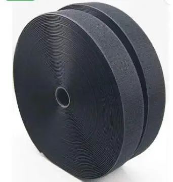 Zenith Hook & Loop fastner Tape, 4 Meter, 1 inch (24 mm) Width, Pack of 4 MTS, Colour - Black (Haberdashery)