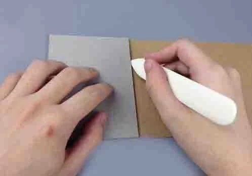 chiccharming 1 Stück Knochen Ordner Crafts-Paper, Werkzeug DIY Buchbinder Knochen Ordner für Buchbinden, Papier und Leder Handwerk 15 cm - 3