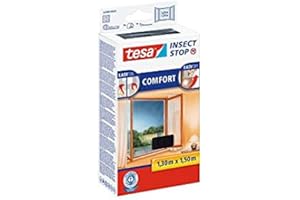 tesa - Moustiquaire "Comfort" pour fenêtres 1,3m x 1500mm blanc