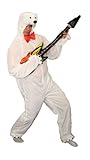 Foxxeo 10005 | Eisbären Kostüm für Damen und Herren, Tierkostüm | Gr. S, M, L, XL, XXL,XXXL, XXXXL, Größe:M, Tiere:Eisbär
