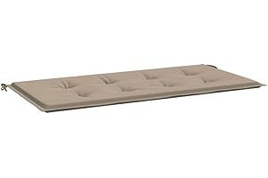 vidaXL Cojín de Banco de Jardín Sillas Almohada Cabezal de Sofá Asiento Almohadilla de Exterior Terraza Aire Libre Patio Tapizados Gris Topo
