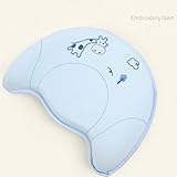 SRMTS 5 Couleurs Oreiller Bébé Anti Tête Plate en Mousse a Mémoire pour Bébé afin de Prévenir Le Plate Oreiller Anti-Plagiocéphalie Mémoire de Sommeil Anti-Tête,E