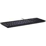 Dell KB212 USB Keyboard, Black Slim