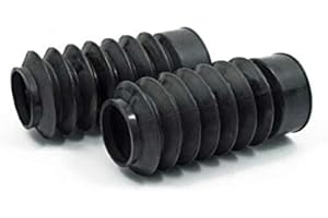 GZM Pare-soleil pour fourches de 41 mm noir pour Harley DYNA SOFTAIL Caferacer