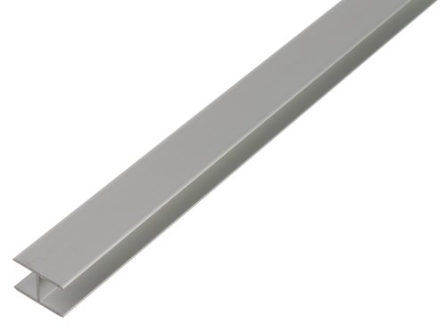 GAH-Alberts 030814 H-Profil - selbstklemmend, Aluminium, silberfarbig eloxiert, 1000 x 19,5 x 30 mm