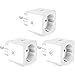 Produktbild WLAN Smart Steckdose Intelligente Plug 16A Wifi Mini Stecker fernbedienbar mit Timer Funktion App Steuerung funktioniert Zoozee mit Google Home und IFTTT Control auf 2.4 GHz (3 Stück)