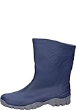 Flexible Suela Dunlop - Botas de DEE Corta - Botas de Lluvia Botas, Botas de Trabajo, Color Azul, Talla 44