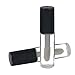 20 Pcs 1.2ml Mini Refillable Travel Empty Lip Gloss Bottle Tube Vials Containers with Bar Black Lid